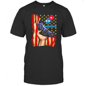 Dominos American Flag Independence Day T-Shirt